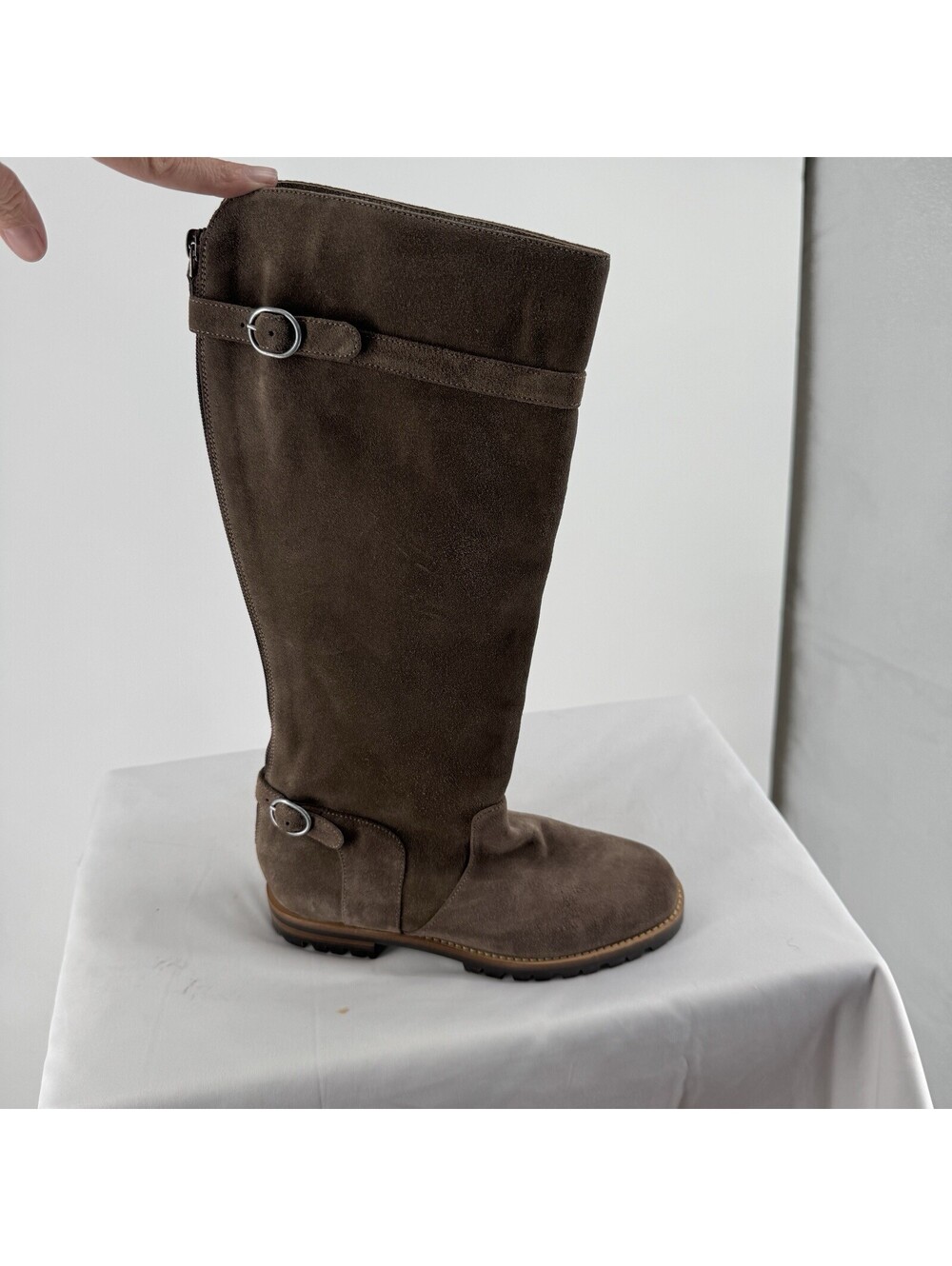 Manolo Blahnik boots womens 36 6 brown suede knee high designer luxury fall